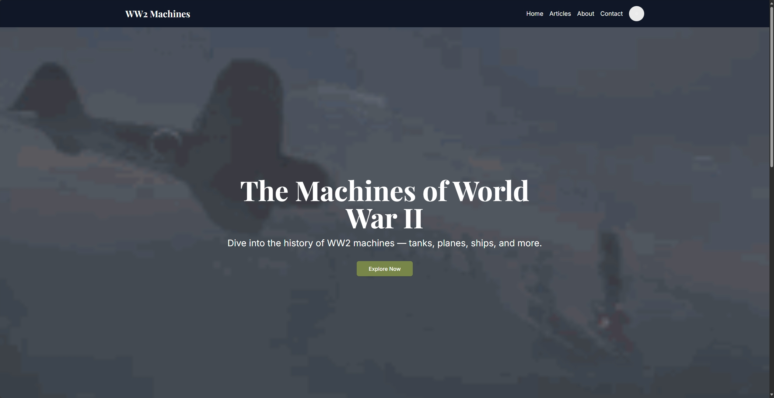 WW2 Machines Blog